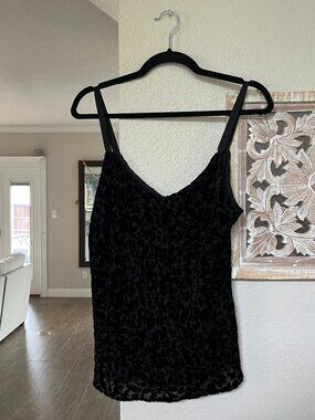 Banana Republic burnout velvet strap tank size L